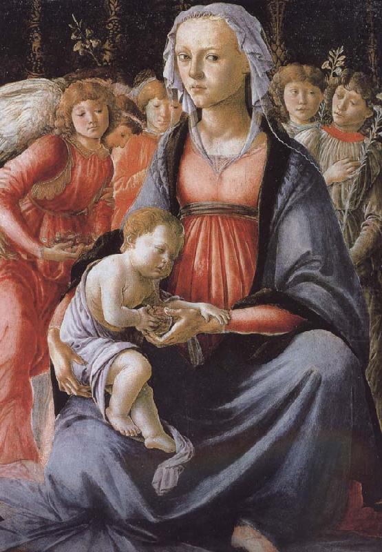 Sandro Botticelli Our Lady of Angels with five sub china oil painting image